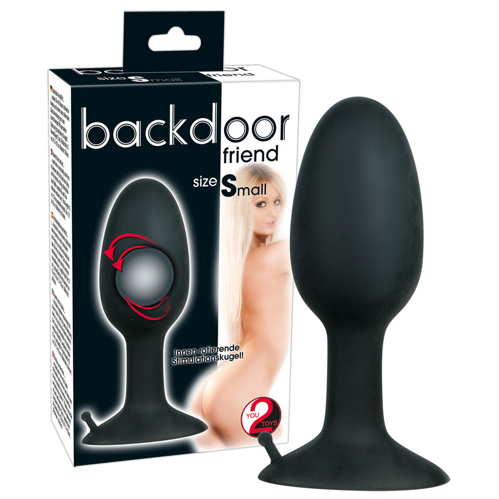 Backdoor Friend - Analplug mit rotierender Stimulationskugel