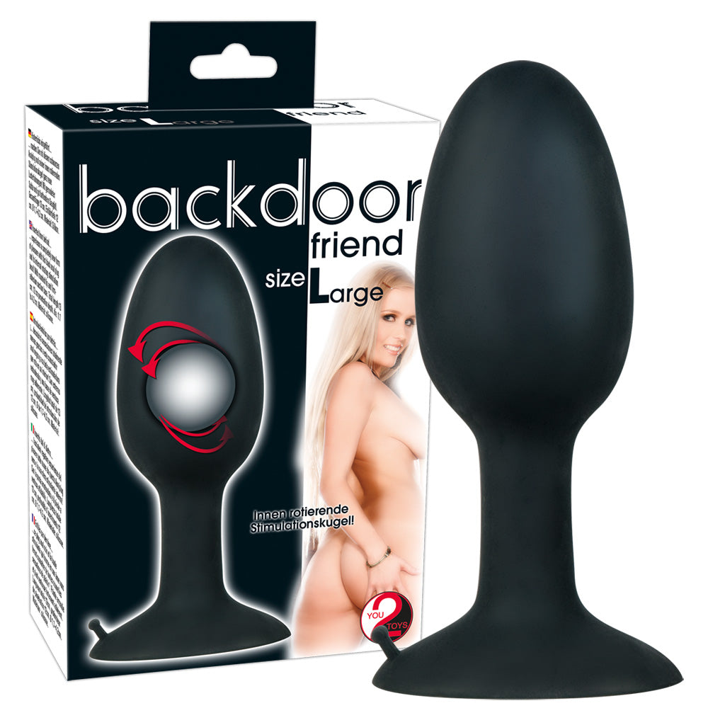 Backdoor Friend - Analplug mit rotierender Stimulationskugel