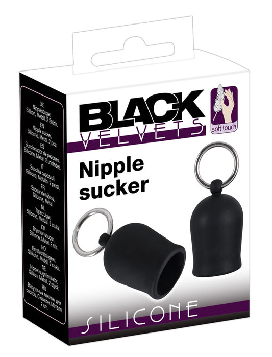 Black Velvets - Nippel Sauger mit Metallring