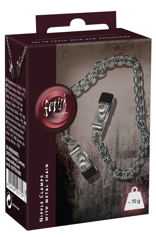 fetish Collection - Nippelklemmen mit Kette