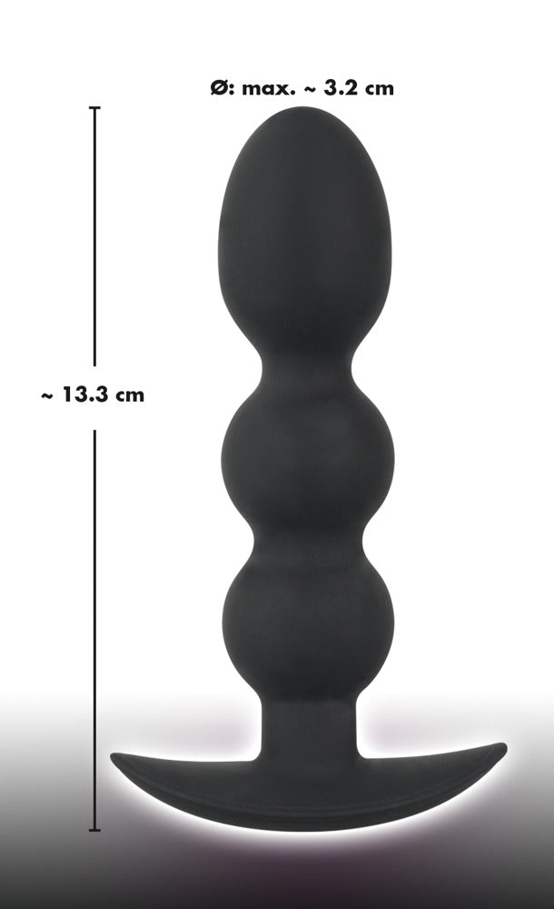 Black Velvets - Analplug - Kugelplug mit Ankerfuß