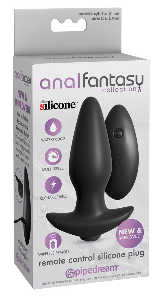 Anal Fantasy - Analvibrator mit 10 Modi und Fernbedienung