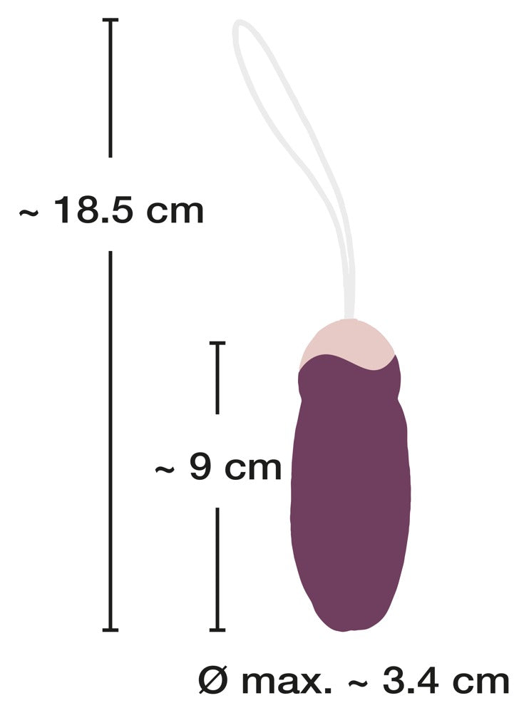 JAVIDA - Vibro-Ei mit kabelloser Fernbedienung