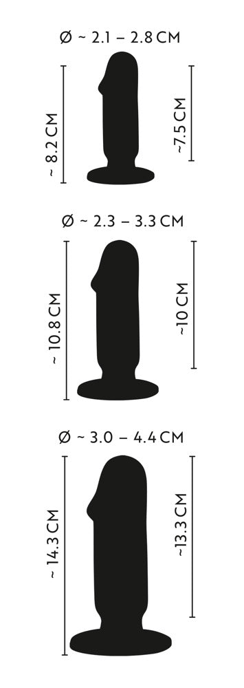 ANOS - Analplug-Set in drei Größen für effektives Dehntraining