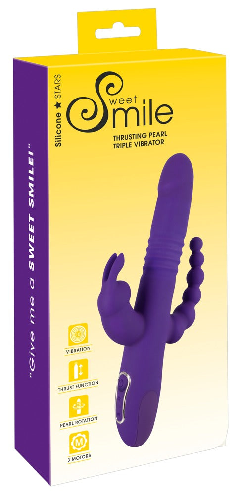 Sweet Smile - Thrusting Pearl - Triple Vibrator