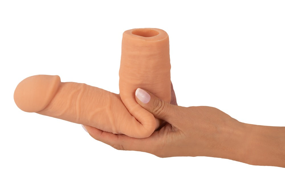 Nature Skin - Penishülle mit 7-cm-Verlängerung