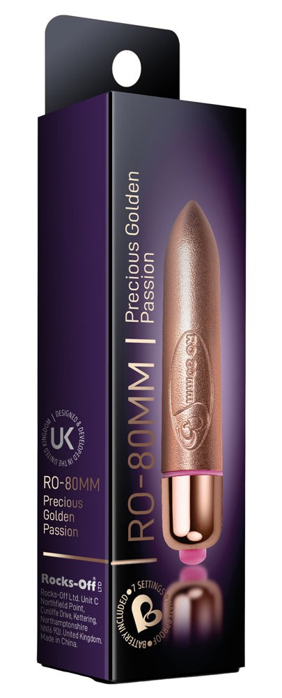 Rocks Off - RO-80 Golden Passion - Mini Vibrator