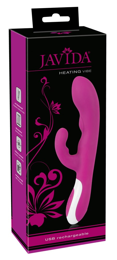 JAVIDA - Samtiger Rabbitvibrator mit 2 Motoren