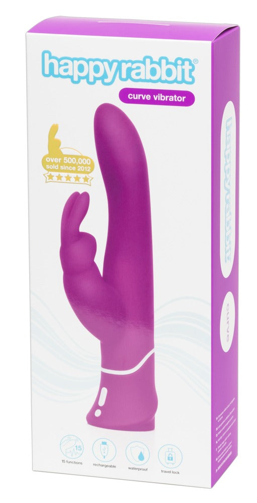 happyrabbit - Curve - Samtiger Rabbit-Vibrator