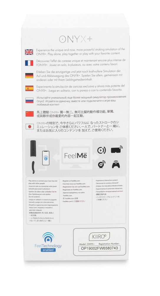 Kiiroo - Onyx+ Teledildonic Masturbator mit Hauttextur