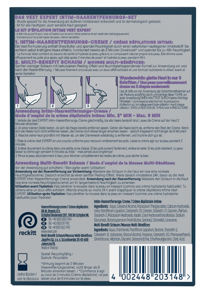 EXPERT Intim-Haarentfernungs-Set