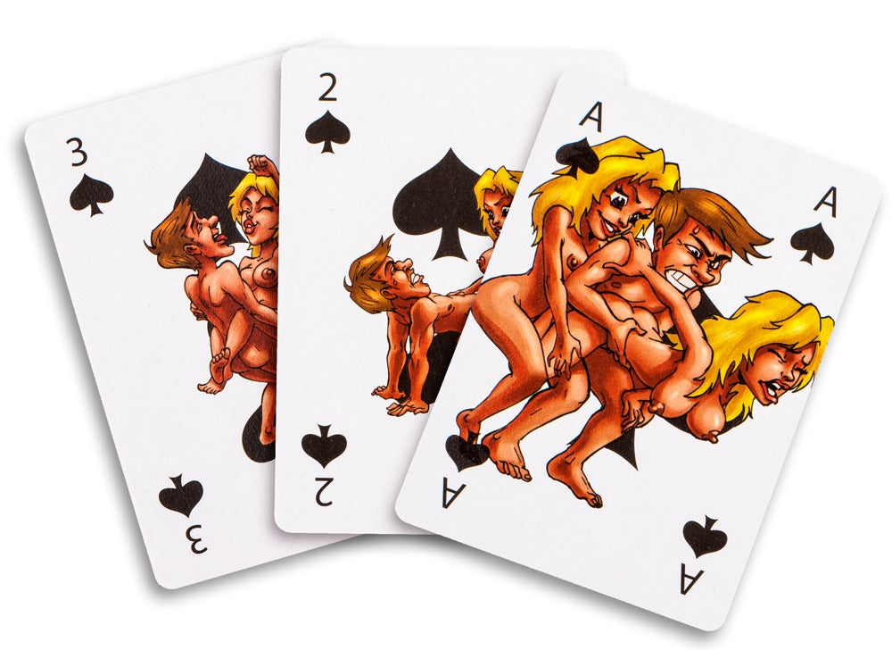 JOKE ITEMS - Spielkarten Kamasutra Comic,