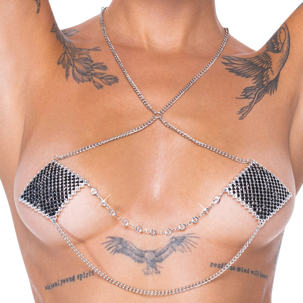 Cottelli - Brustschmuck Silber-Kette