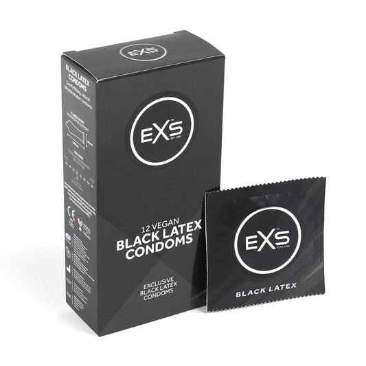 Exs Condoms - Black Latex - Schwarze Kondome