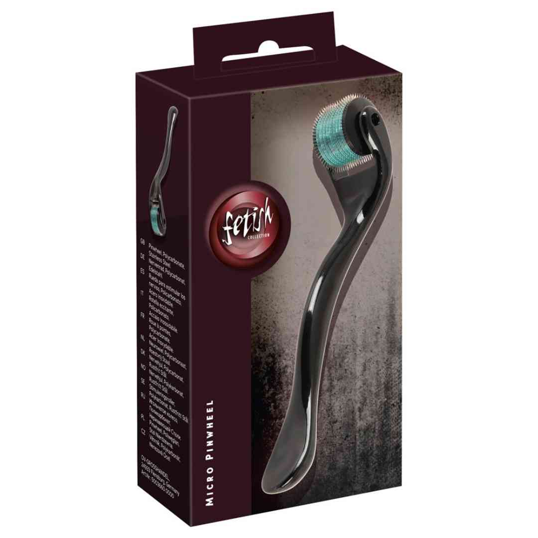 Schwarzes, handlich kleines Nervenrad Micro Pinwheel