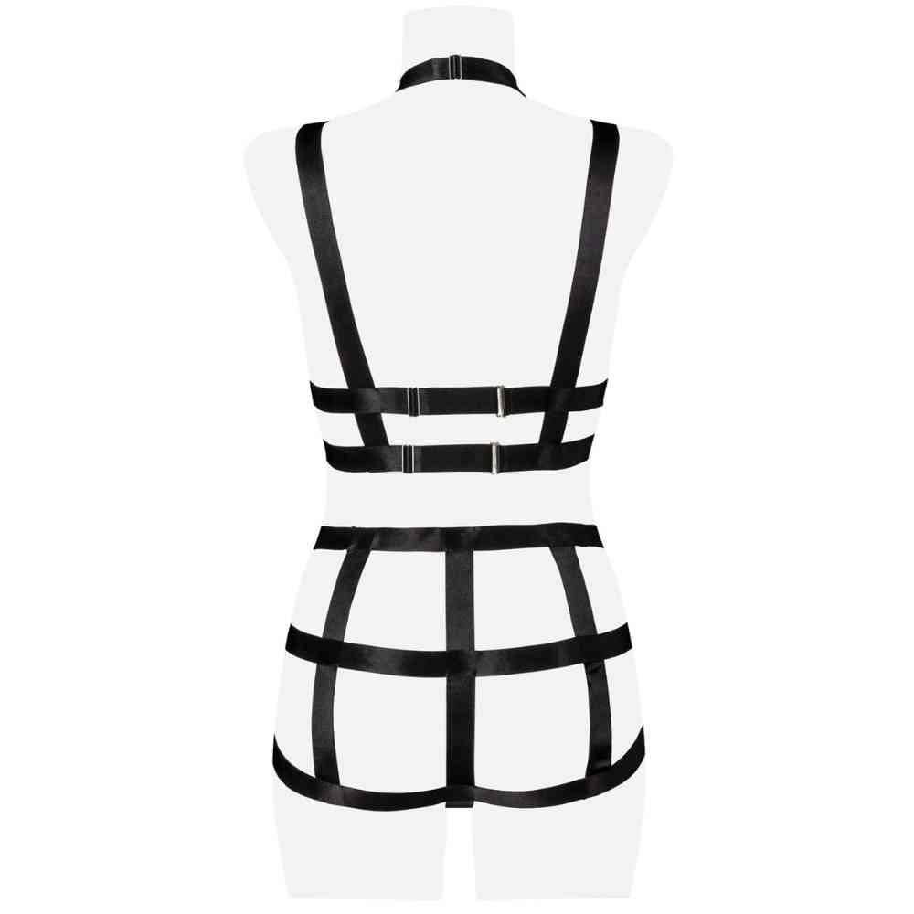 2-teiliges Harness-Set, schwarz