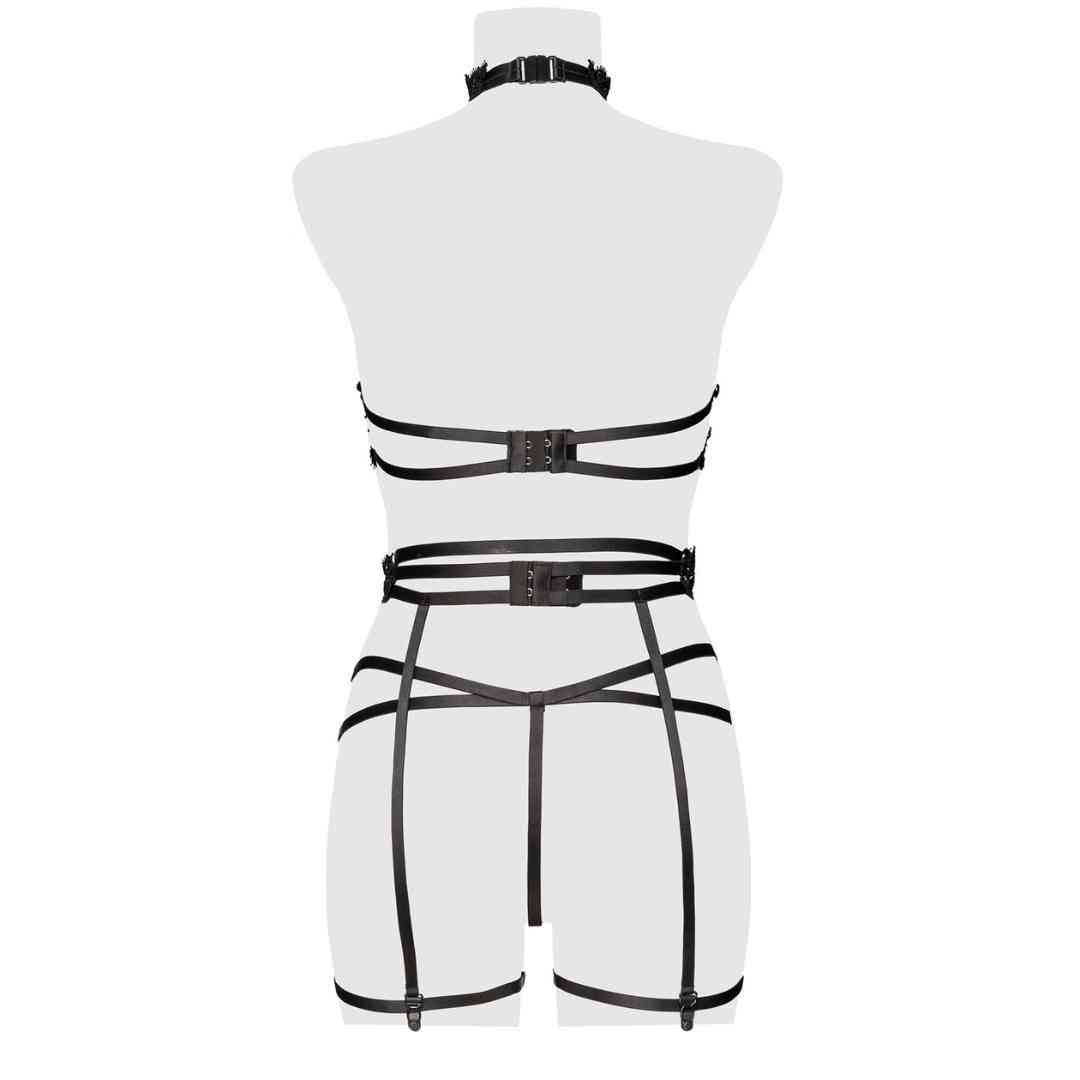 3-tlg.Set aus Bra, String, Strapsgürtel