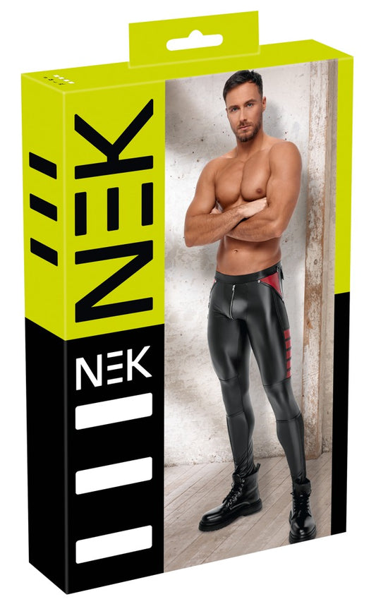 NEK - Herren Hose Schwarz/Rot