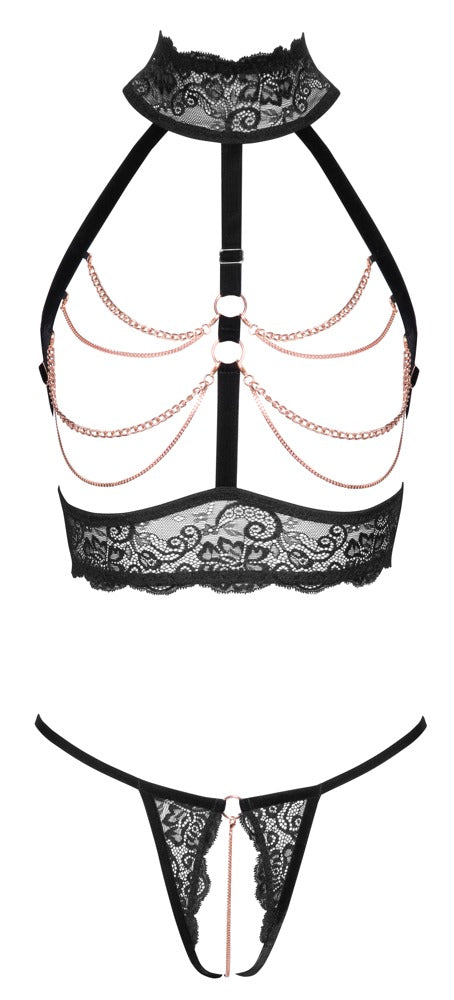 Abierta Fina - Ouvert-Set mit Top und String