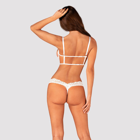 Obsessive - Set Heavenlly - Ouvert-Set mit Hebe-BH und String