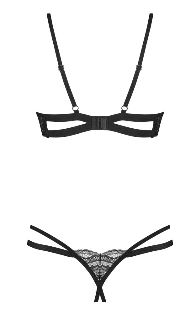 Obsessive - Set Nutris - Bügel-Hebe und String ouvert im Set