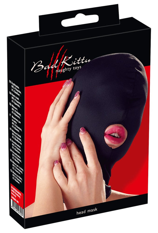 Bad Kitty - Kopfmaske mit Mundöffnung - elastische Maske