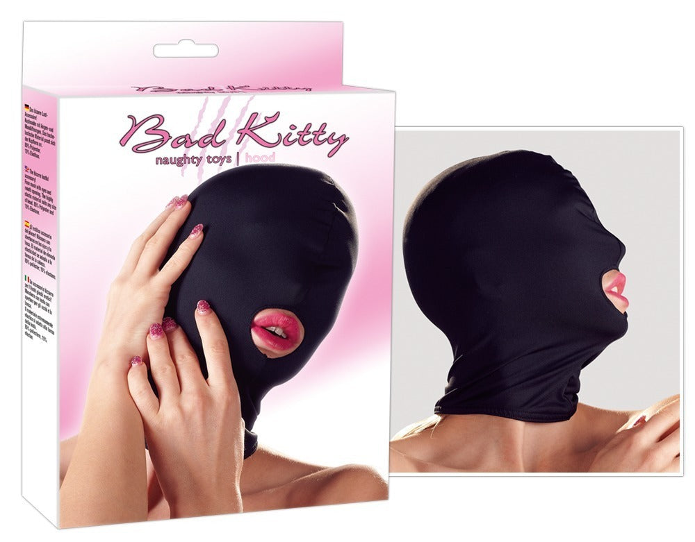 Bad Kitty - Kopfmaske mit Mundöffnung - elastische Maske