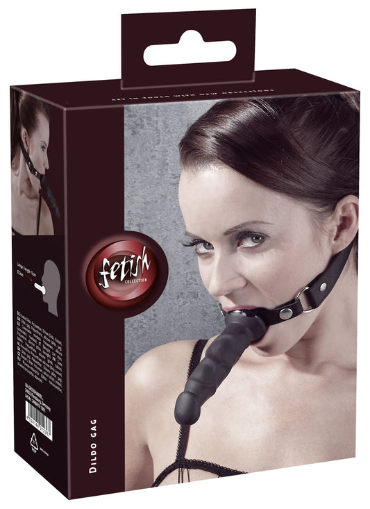 fetish Collection - Knebel mit Dildo aus Lederimitat