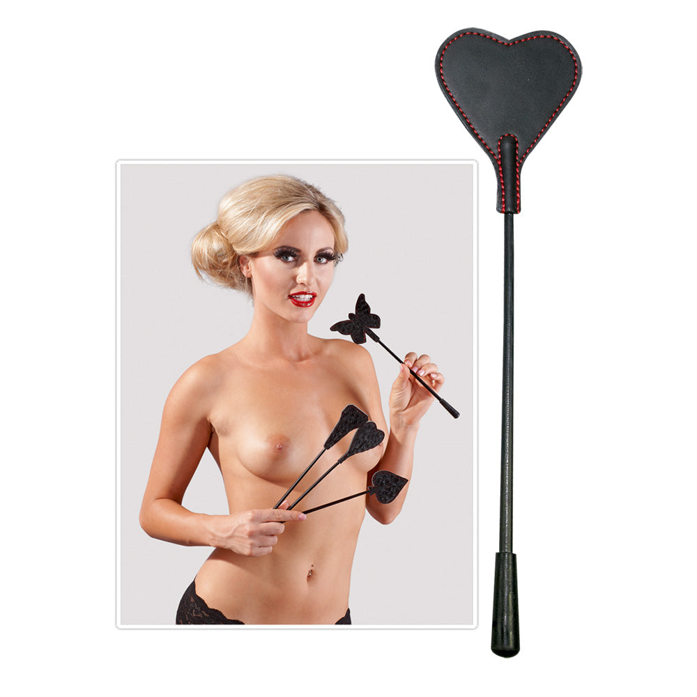Bad Kitty - Gerte - Mini-Schlagpaddel mit Leder- & Fellseite