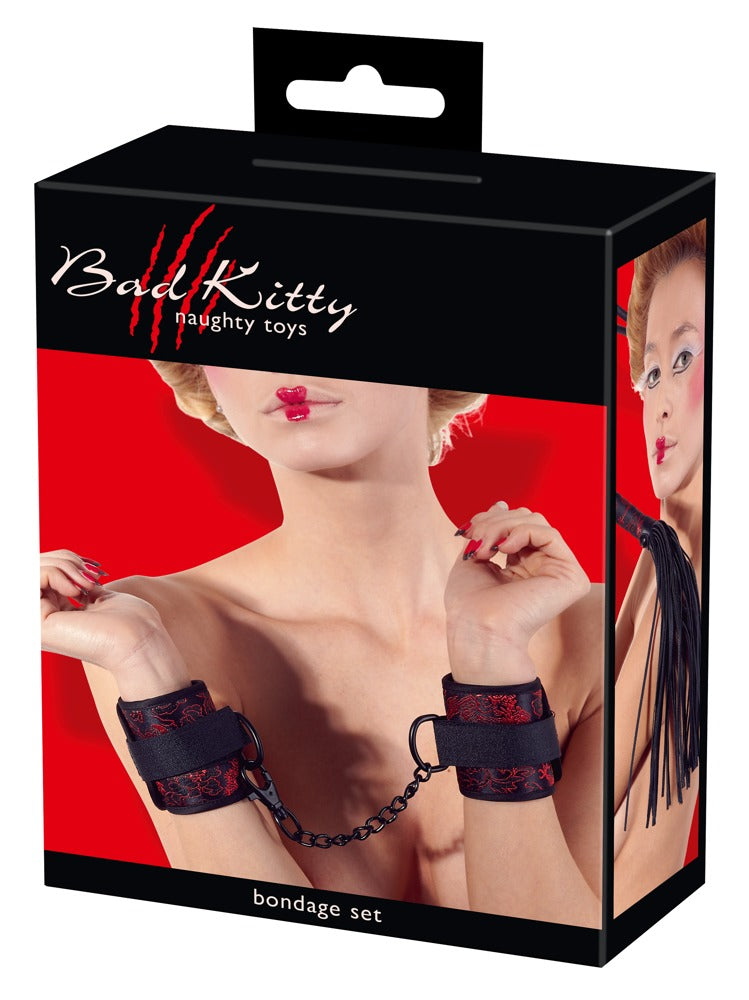 Bad Kitty - Bondage-Set - Satin-Set mit Handfesseln