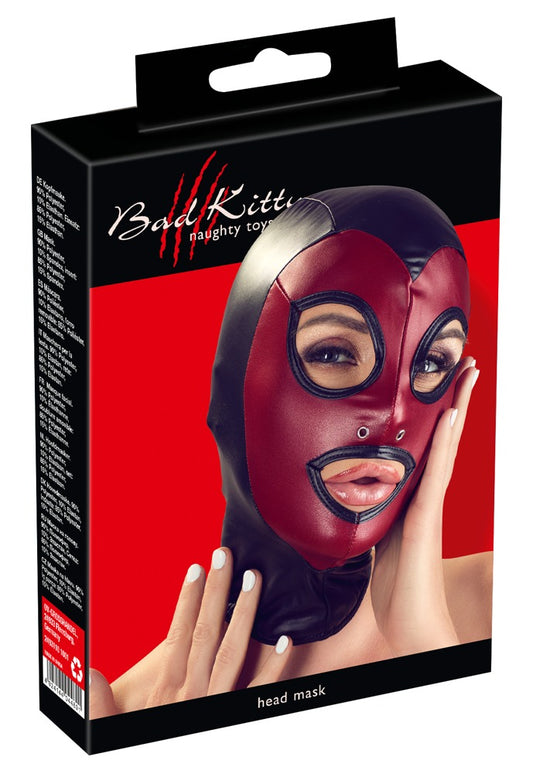 Bad Kitty - Elastische Kopfmaske mit Öffnungen