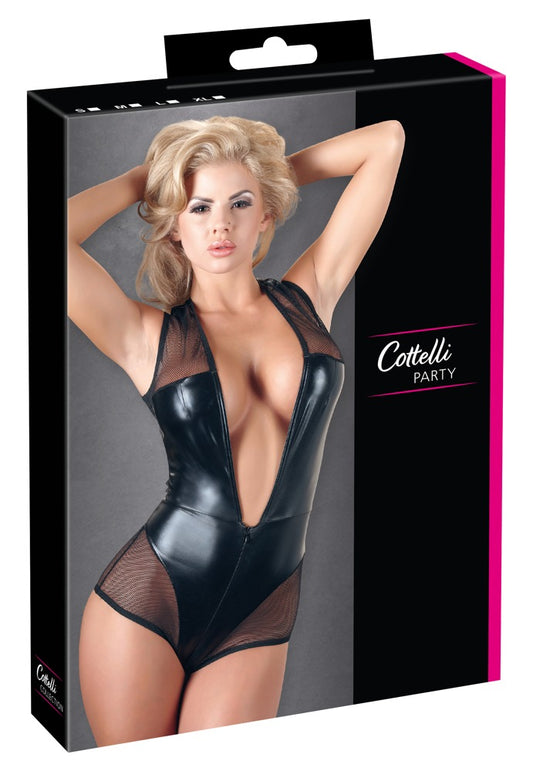 Cottelli - Body im trendigen Material-Mix