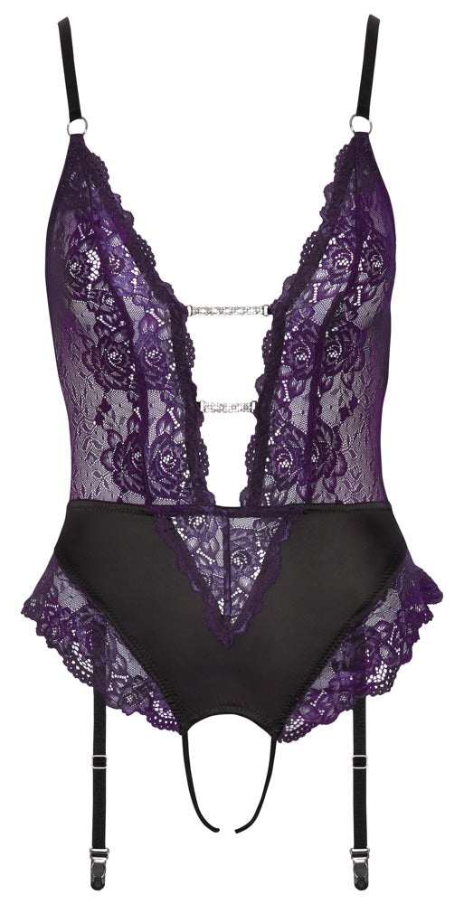 Cottelli - Body schwarz/lila