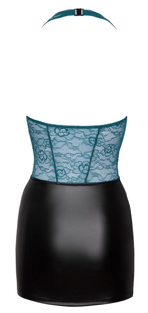 Cottelli - Kleid schwarz/petrol