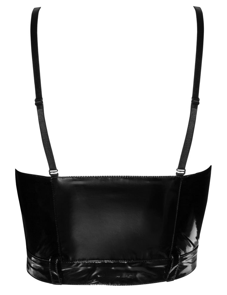 Black Level - Lack Top mit Schnalle