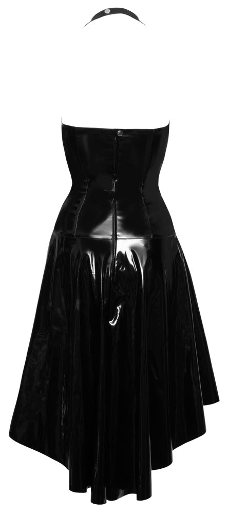 Black Level - Lackkleid - figurbetontes Neckholder-Dress