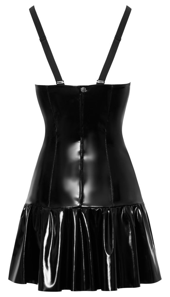 Black Level - Figurbetontes Lack Minikleid