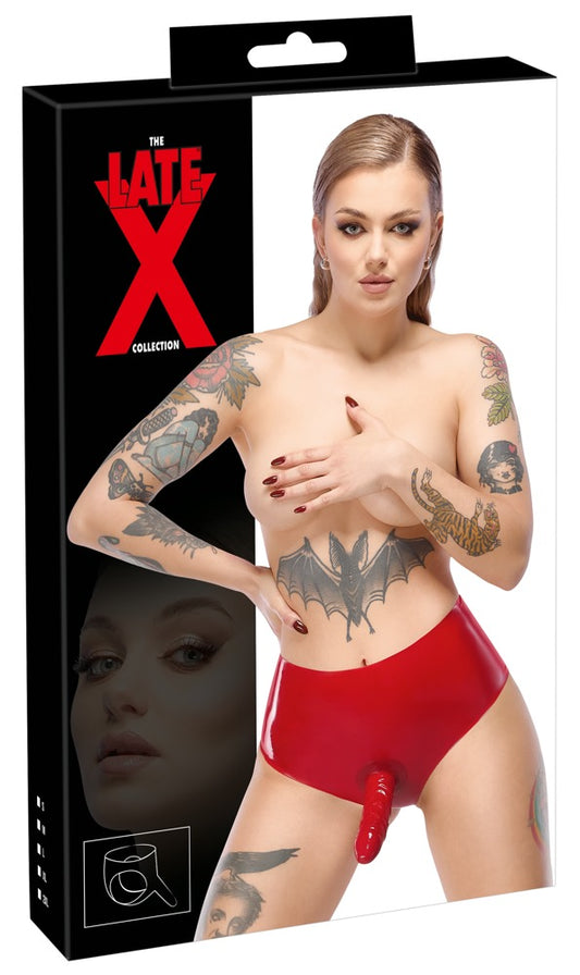 Late X - Dildo-Slip aus Latex