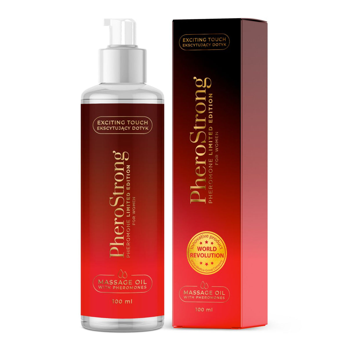 PheroStrong - Massageöl - floral-warmes Öl mit Pheromonen