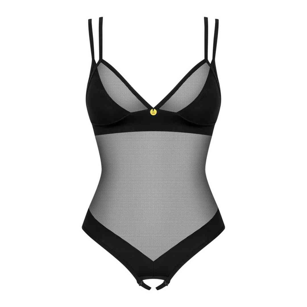 Schwarzer Stringbody Nesari