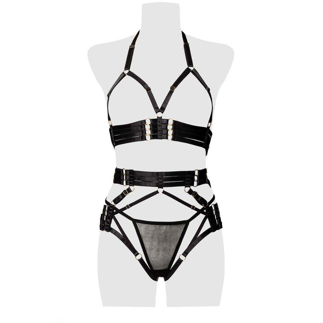 3-tlg.Set aus Top, Harness, String