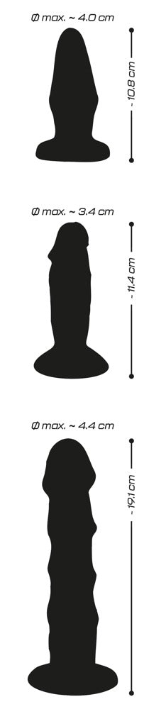 Crystal - Anal Mix Set - Analplug & Analdildos im Trainingsset