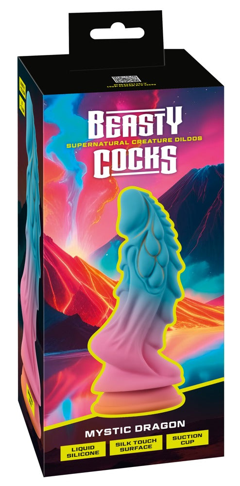 Beasty Cocks - Dildo - Strukturdesign mit Saugfuß & Gloweffect