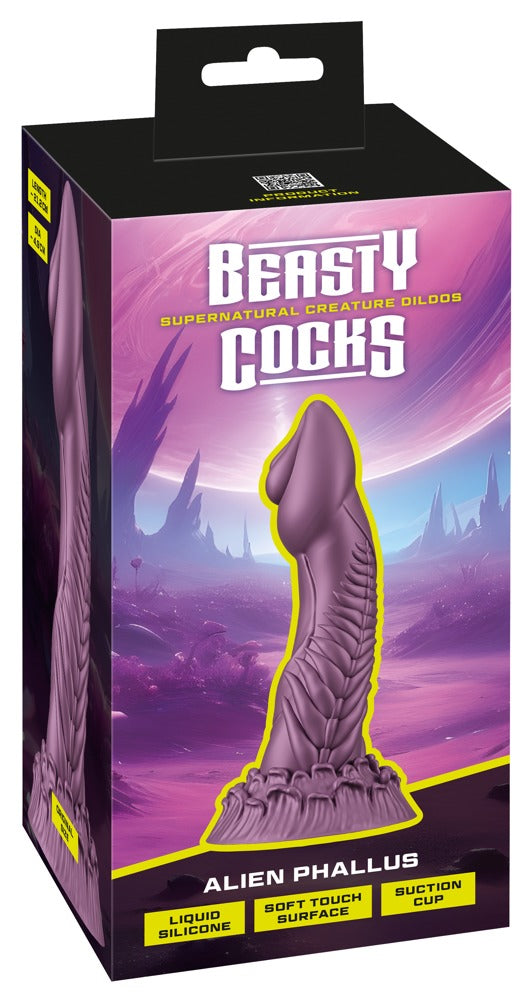 Beasty Cocks - Dildo - Alien-Design mit Struktur & Saugfuß