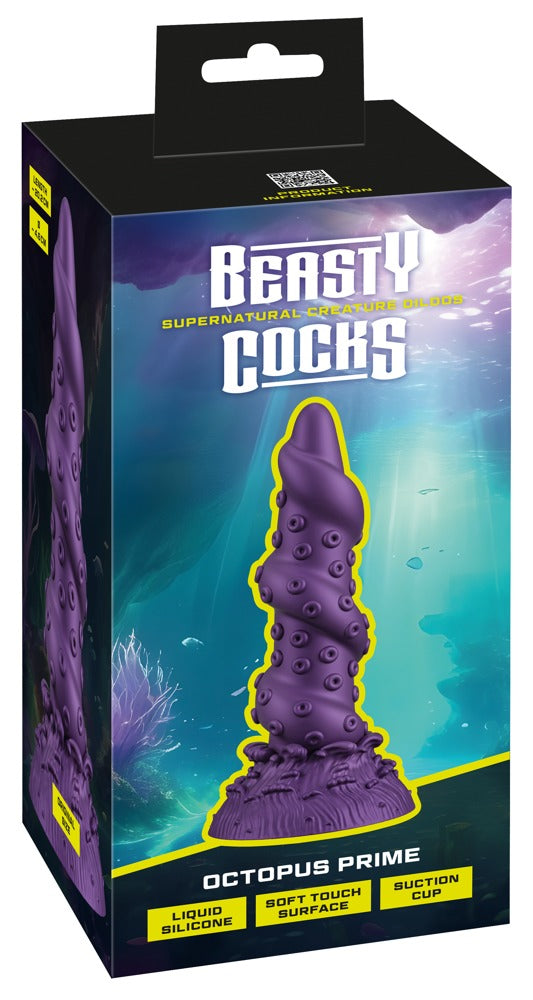 Beasty Cocks - Dildo - Strukturdesign mit Saugfuß & Tieftaucher
