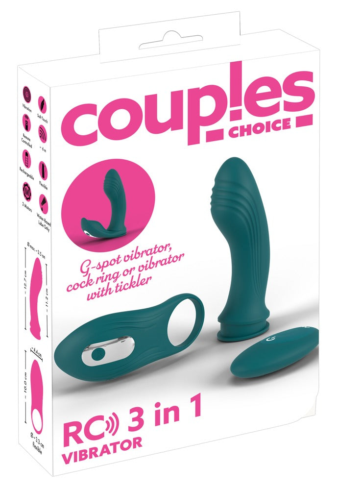 Couples Choice - 3 in 1 Vibrator - Paarvibrator mit Fernbedienung