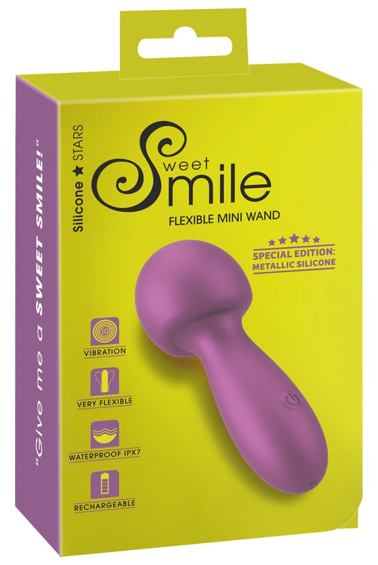 Sweet Smile - Mini-Massagestab im schimmernden Glossy-Look