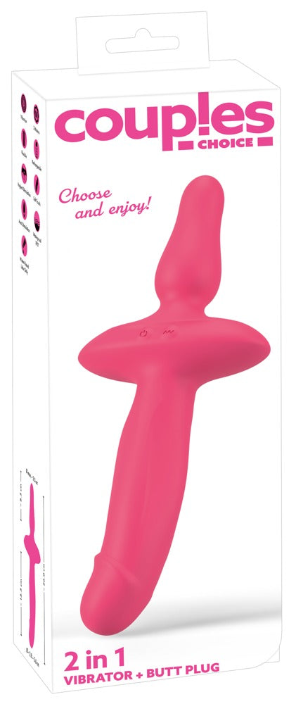 Couples Choice - Double Play - 2in1 Vibrator mit Analplug