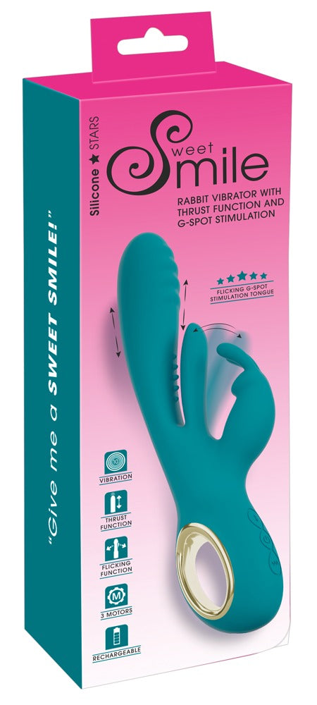 Sweet Smile - Thrusting Rabbit Vibrator