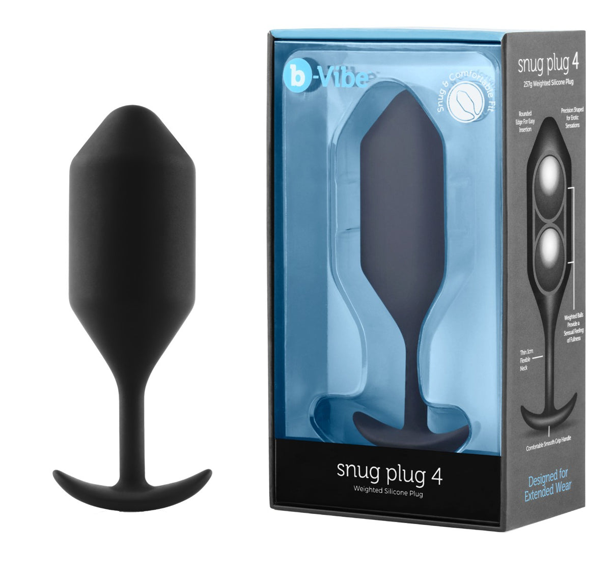 B-vibe - Snug Plug 4 - Gewichteter Analplug